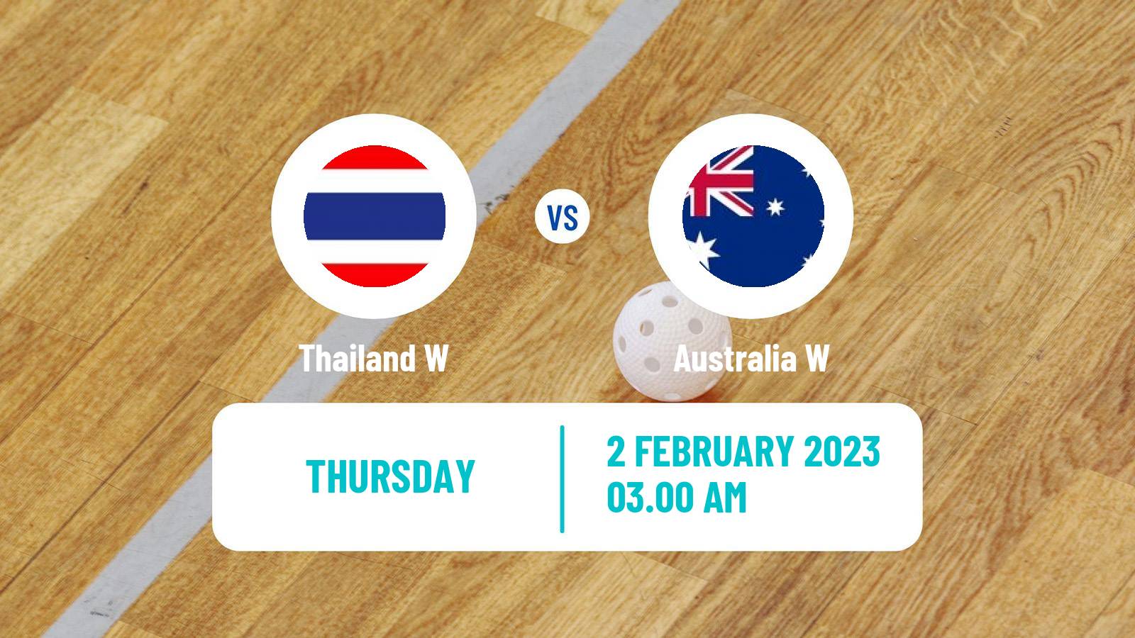 Floorball World Championship Floorball Women Thailand W - Australia W