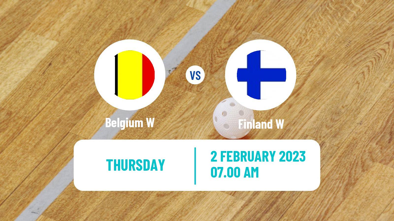 Floorball World Championship Floorball Women Belgium W - Finland W