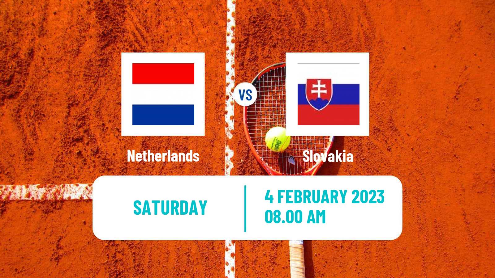 Tennis Davis Cup - World Group Teams Netherlands - Slovakia
