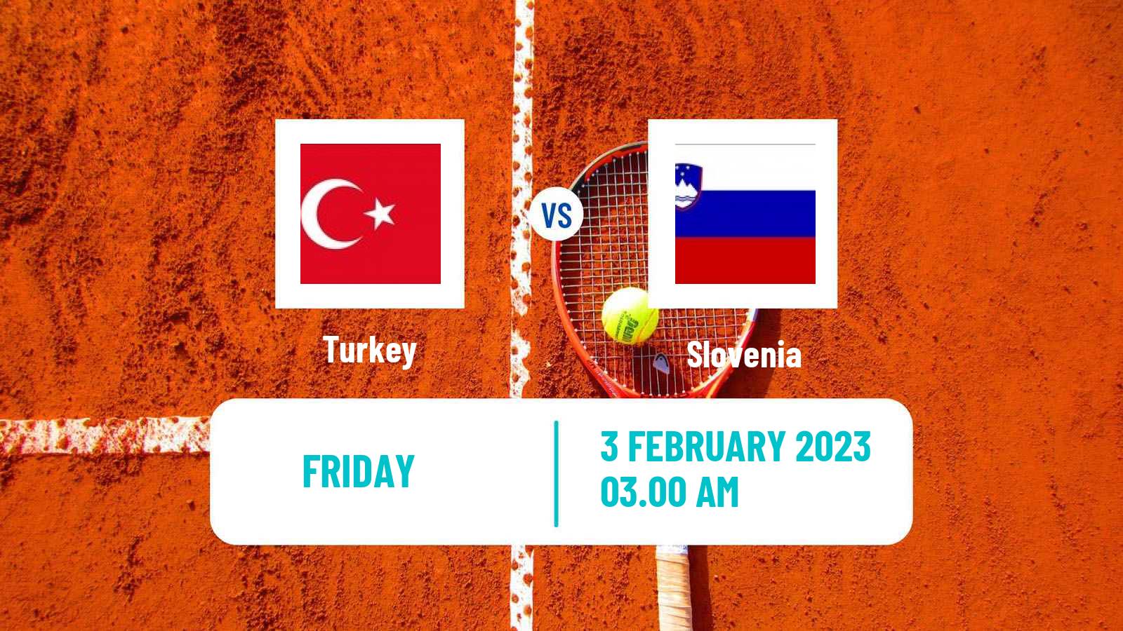 Tennis Davis Cup World Group I Teams Turkey - Slovenia