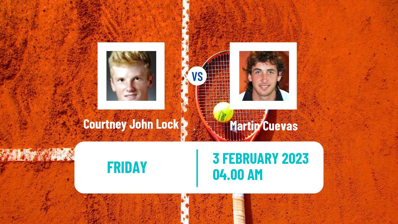 Tennis Davis Cup World Group II Courtney John Lock - Martin Cuevas