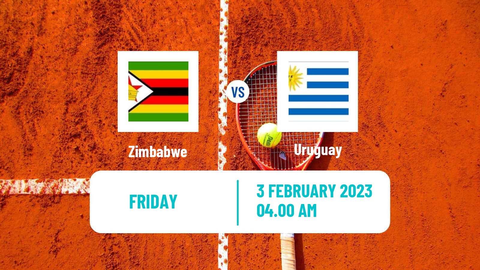 Tennis Davis Cup World Group II Teams Zimbabwe - Uruguay