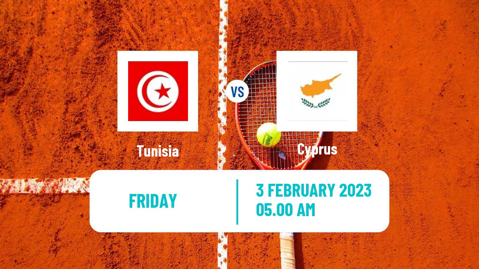 Tennis Davis Cup World Group II Teams Tunisia - Cyprus