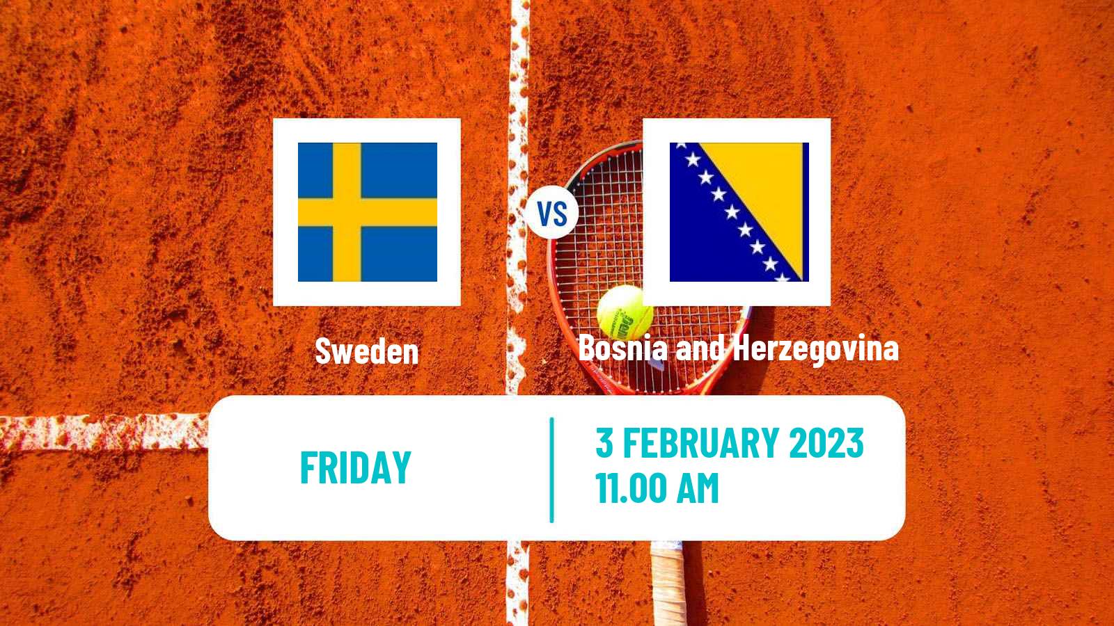 Tennis Davis Cup - World Group Teams Sweden - Bosnia and Herzegovina