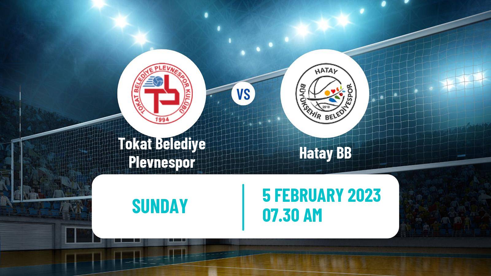 Volleyball Turkish Efeler Ligi Volleyball Tokat Belediye Plevnespor - Hatay BB