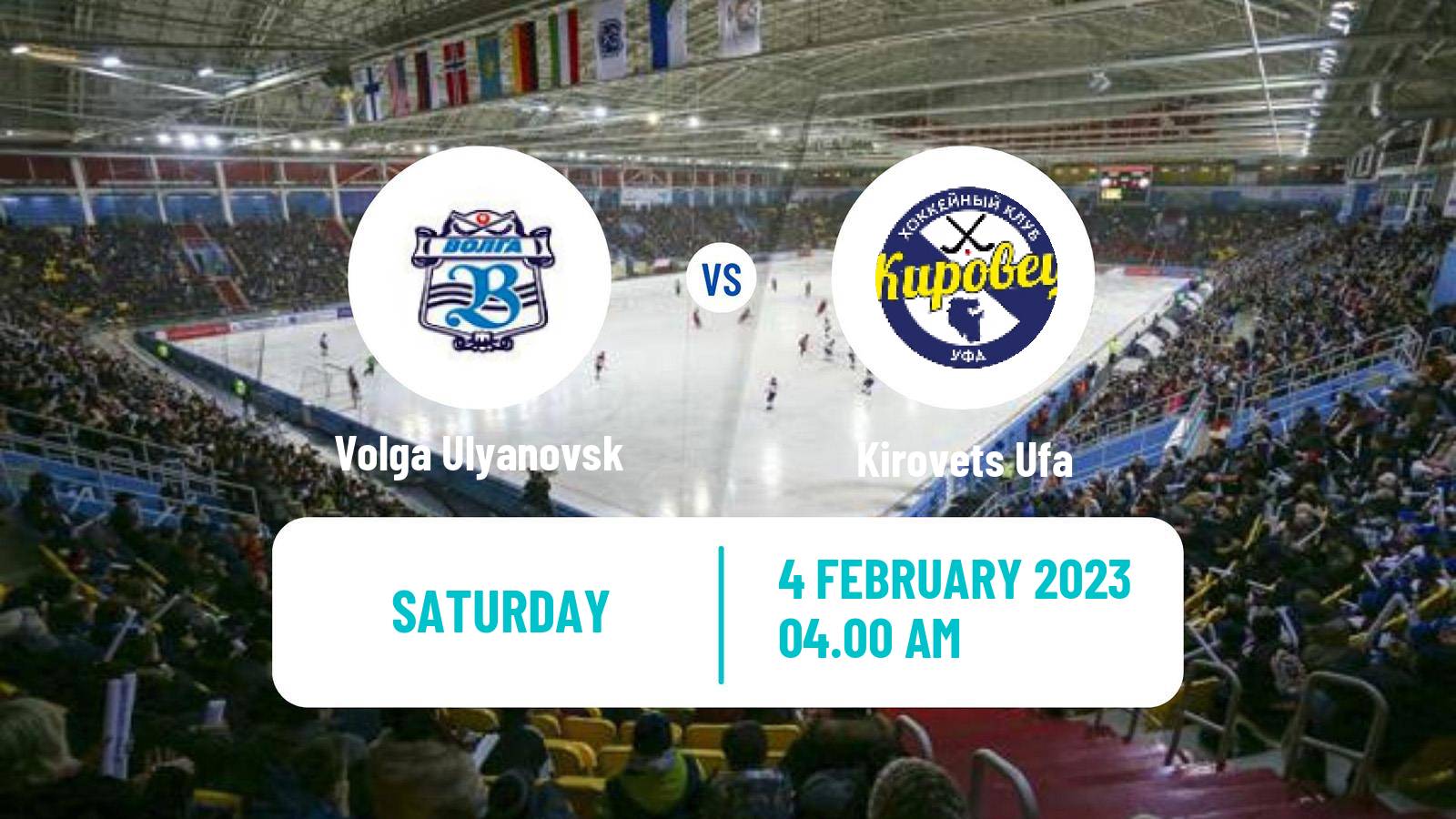 Bandy Russian Super League Bandy Volga Ulyanovsk - Kirovets Ufa