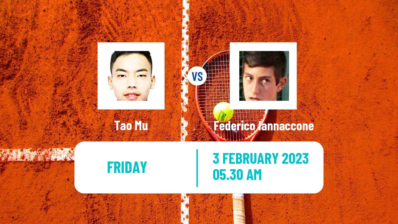 Tennis ITF Tournaments Tao Mu - Federico Iannaccone