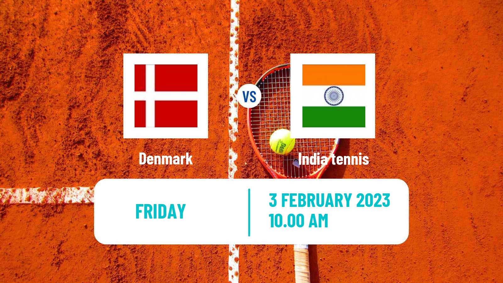 Tennis Davis Cup World Group I Teams Denmark - India