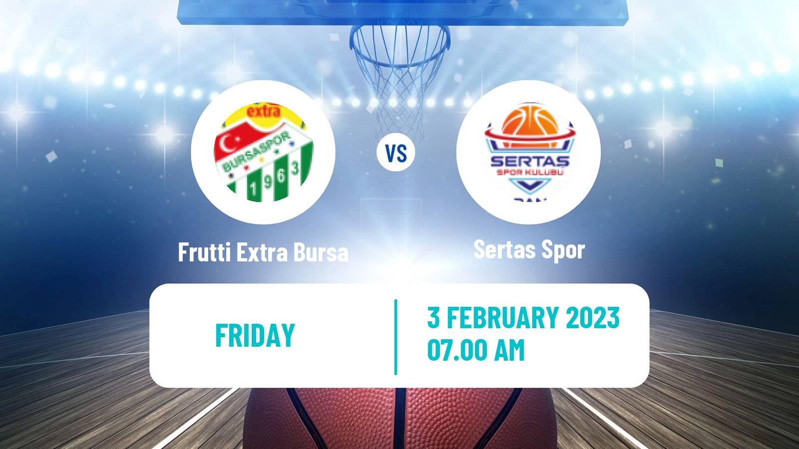 Basketball Turkish TB2L Frutti Extra Bursa - Sertas Spor