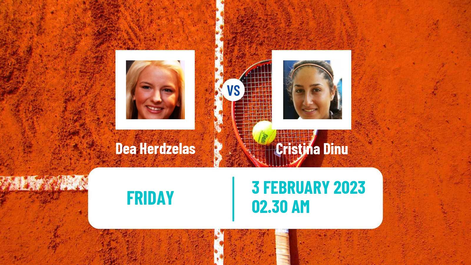 Tennis ITF Tournaments Dea Herdzelas - Cristina Dinu