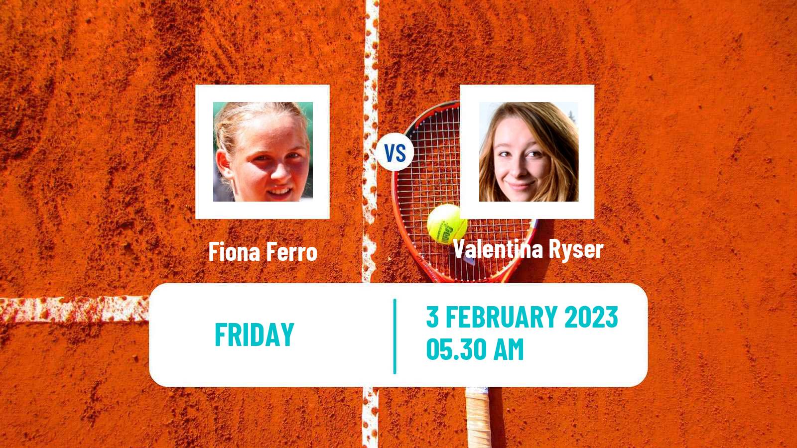 Tennis ITF Tournaments Fiona Ferro - Valentina Ryser