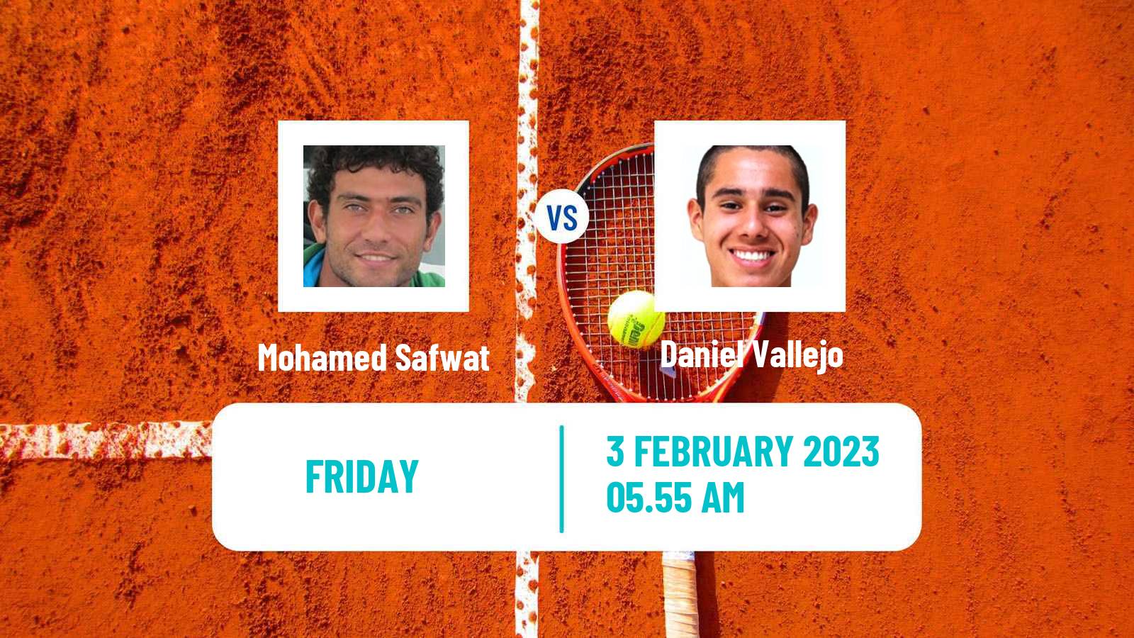 Tennis Davis Cup World Group II Mohamed Safwat - Daniel Vallejo