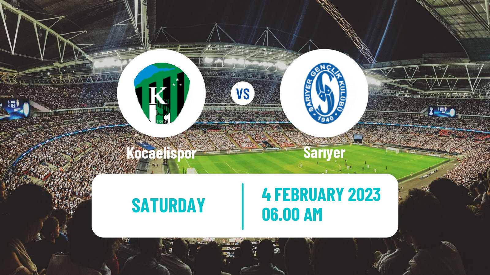 Soccer Turkish Second League Red Group Kocaelispor - Sarıyer