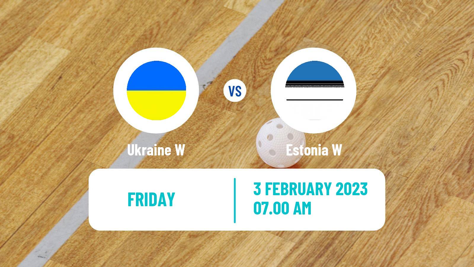 Floorball World Championship Floorball Women Ukraine W - Estonia W