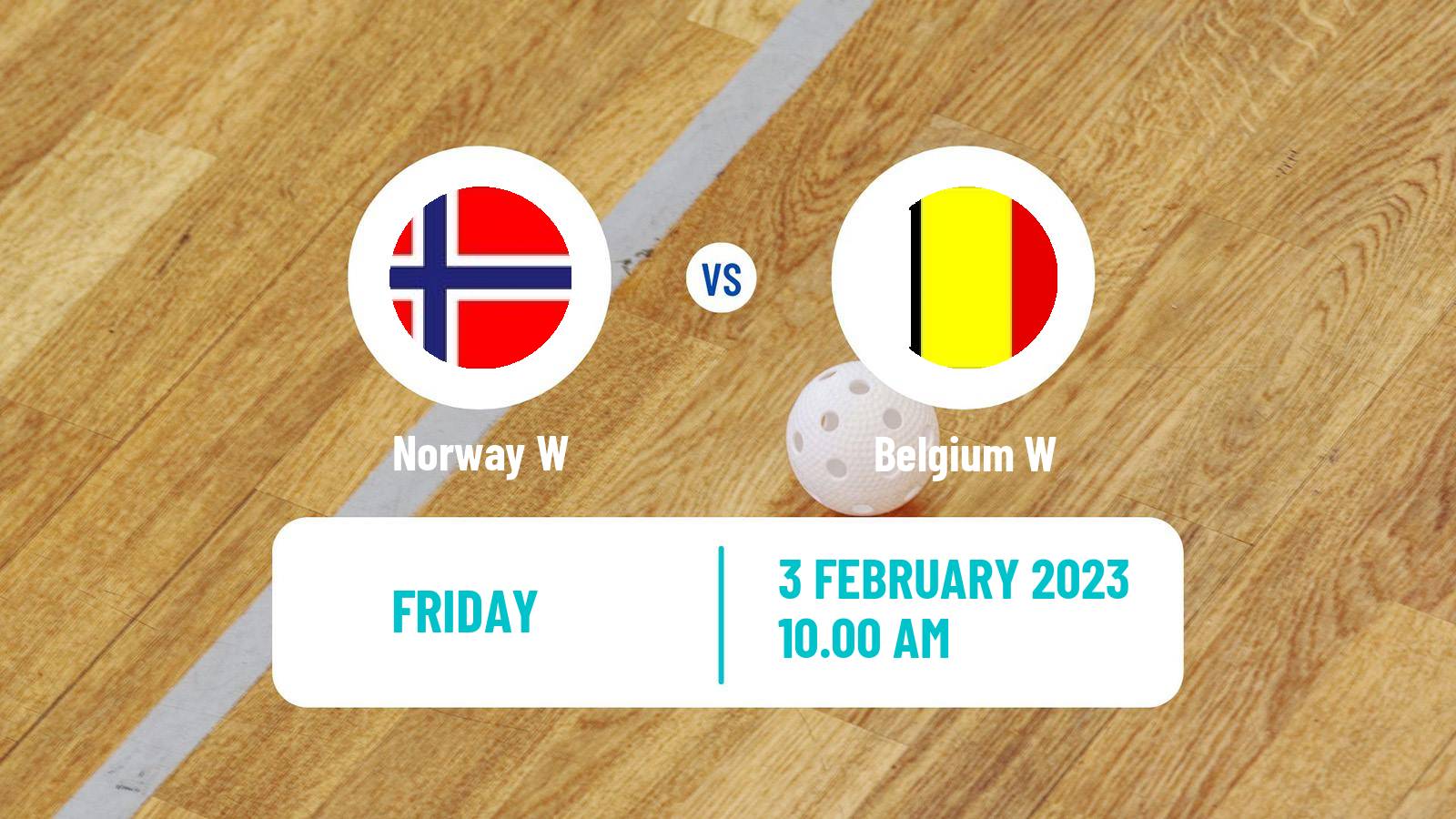 Floorball World Championship Floorball Women Norway W - Belgium W