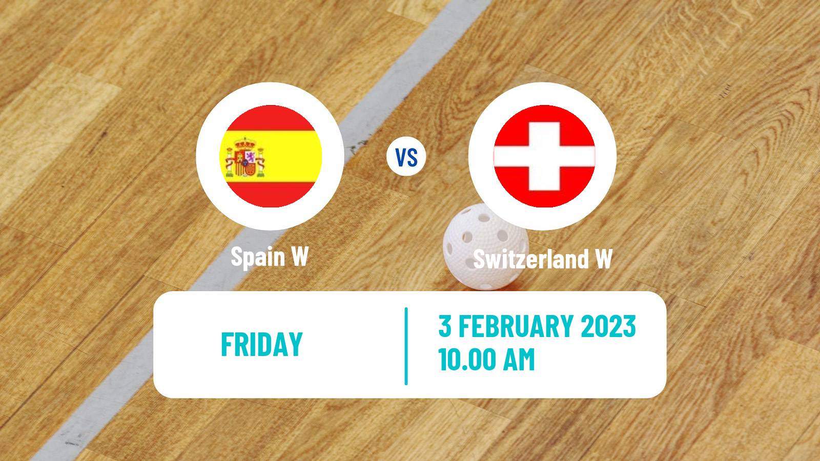 Floorball World Championship Floorball Women Spain W - Switzerland W