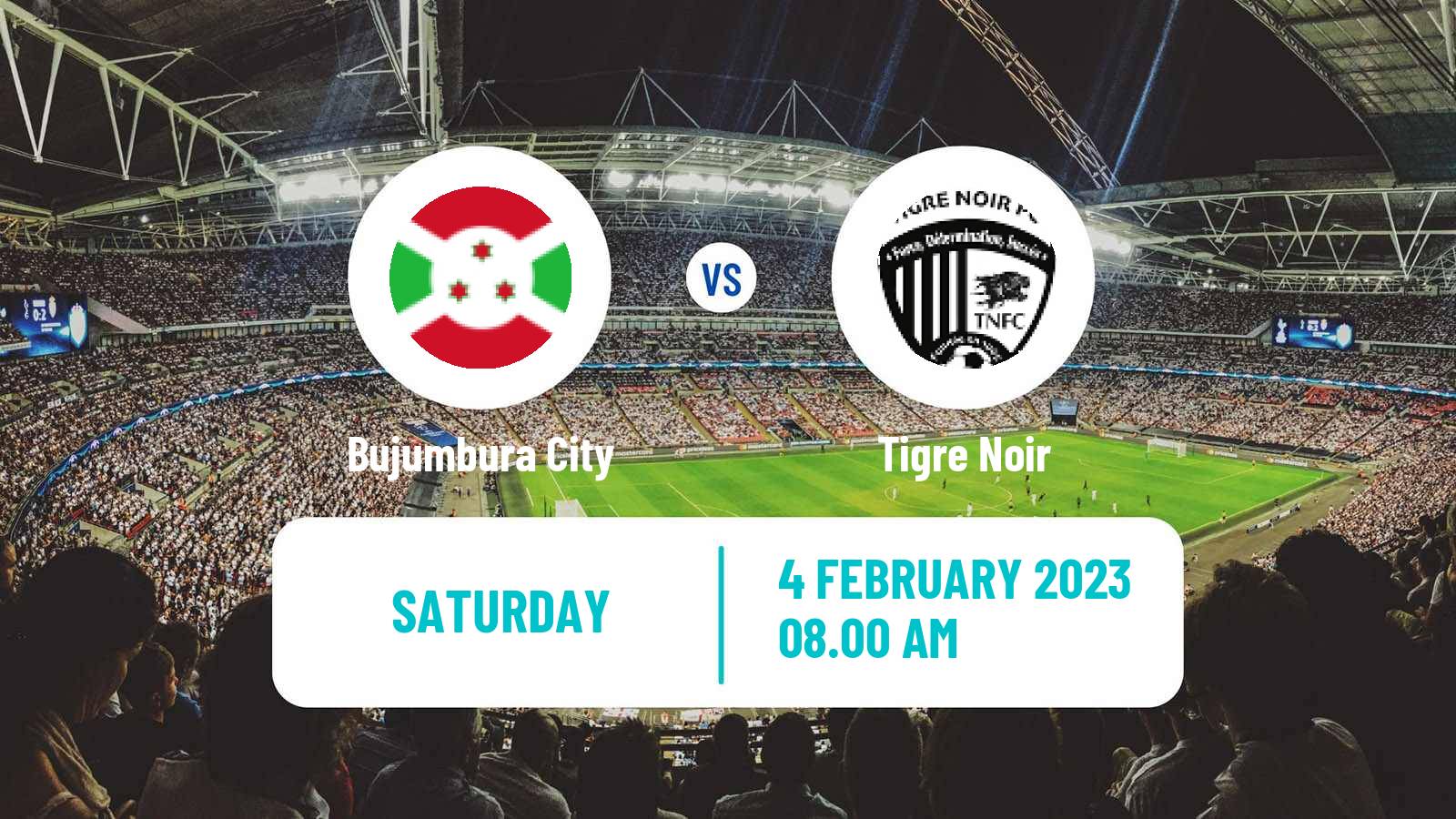 Soccer Burundi Premier League Bujumbura City - Tigre Noir