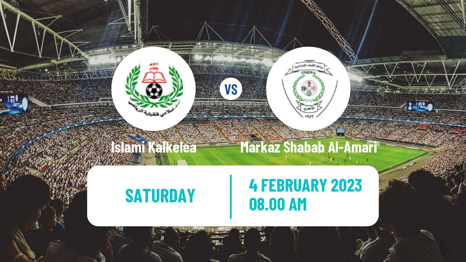 Soccer Palestinian Premier League Islami Kalkelea - Markaz Shabab Al-Am'ari