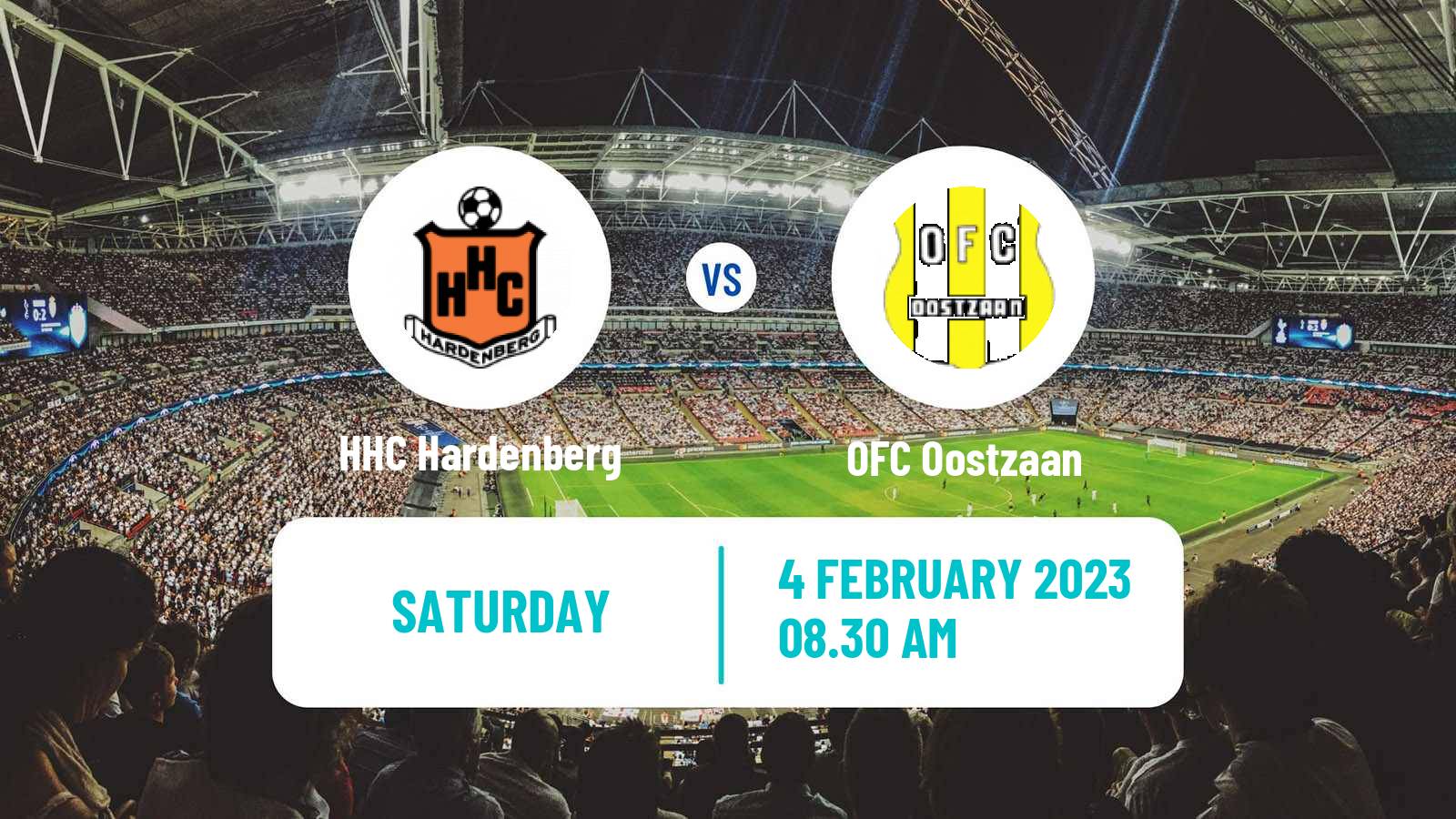 Soccer Dutch Tweede Divisie HHC Hardenberg - OFC Oostzaan