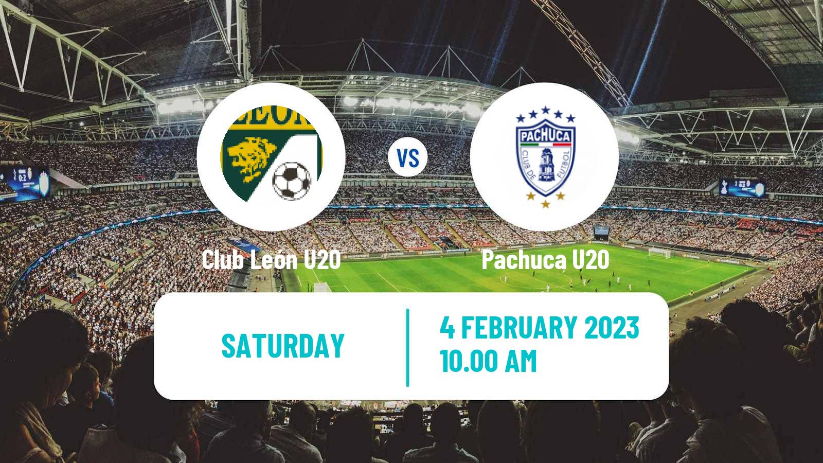 Soccer Mexican Liga MX U20 Club León U20 - Pachuca U20