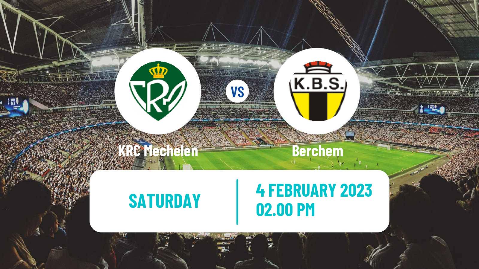 Soccer Belgian Second Amateur Division Group B KRC Mechelen - Berchem