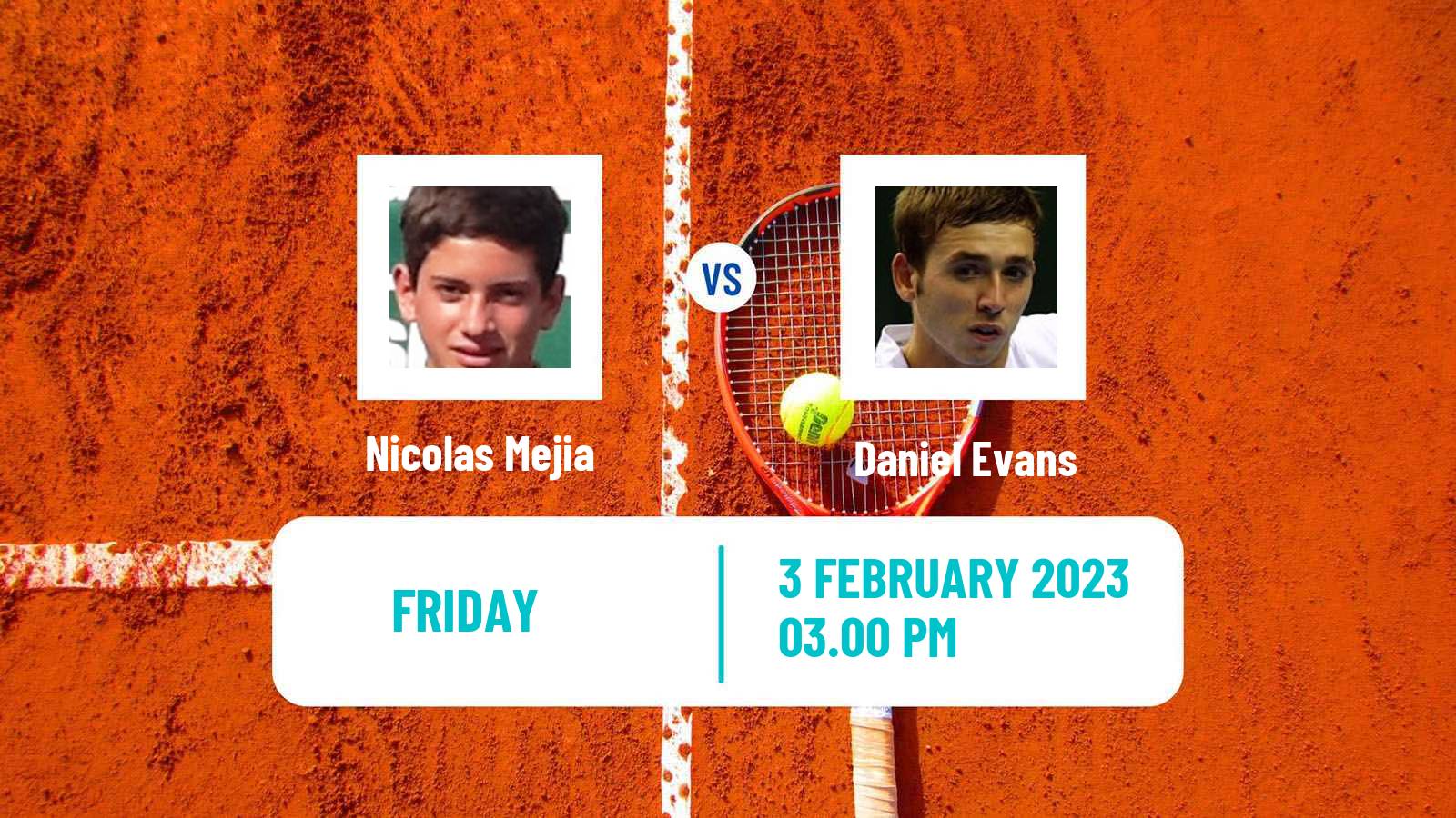Tennis Davis Cup World Group Nicolas Mejia - Daniel Evans