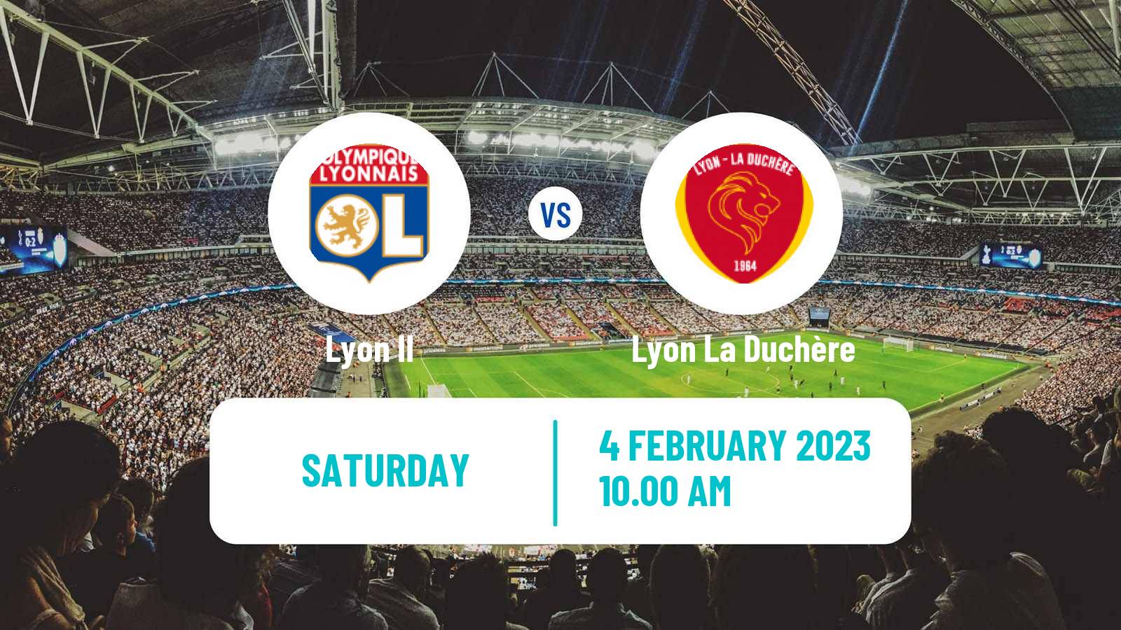 Soccer French National 2 - Group C Lyon II - Lyon La Duchère