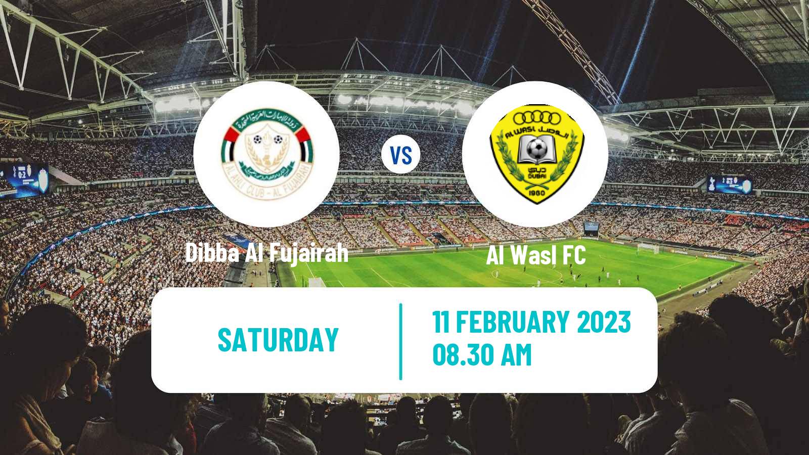 Soccer UAE Football League Dibba Al Fujairah - Al Wasl