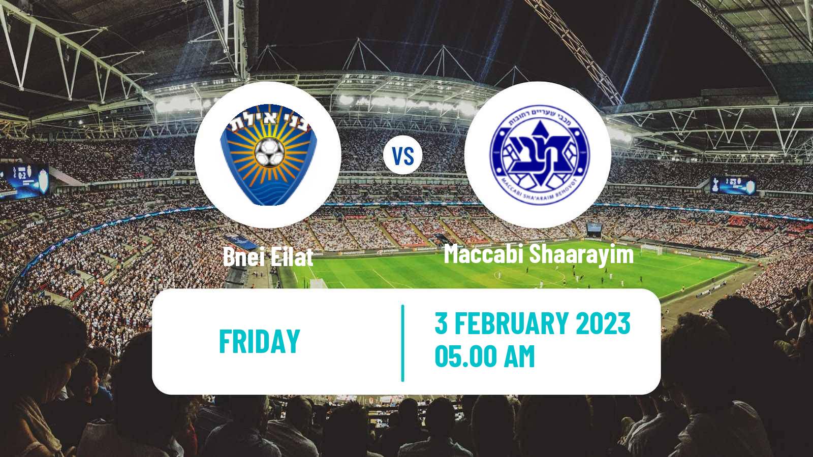 Soccer Israeli Liga Alef South Bnei Eilat - Maccabi Shaarayim