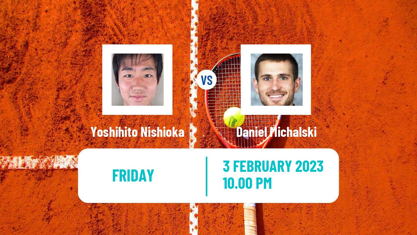 Tennis Davis Cup World Group I Yoshihito Nishioka - Daniel Michalski
