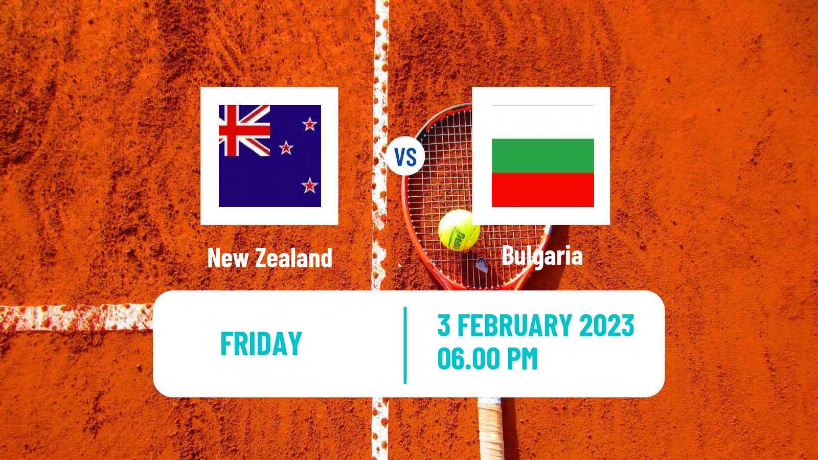 Tennis Davis Cup World Group I Teams New Zealand - Bulgaria