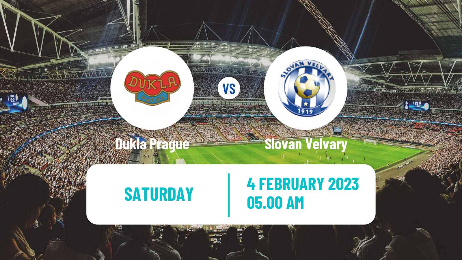Soccer Club Friendly Dukla Prague - Slovan Velvary