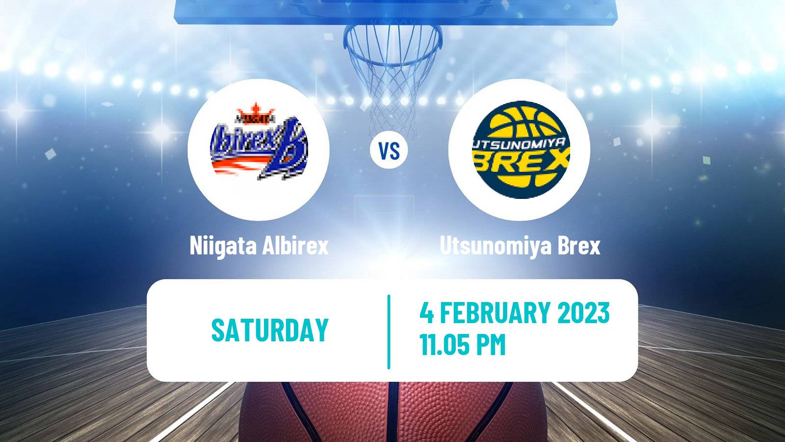 Basketball BJ League Niigata Albirex - Utsunomiya Brex