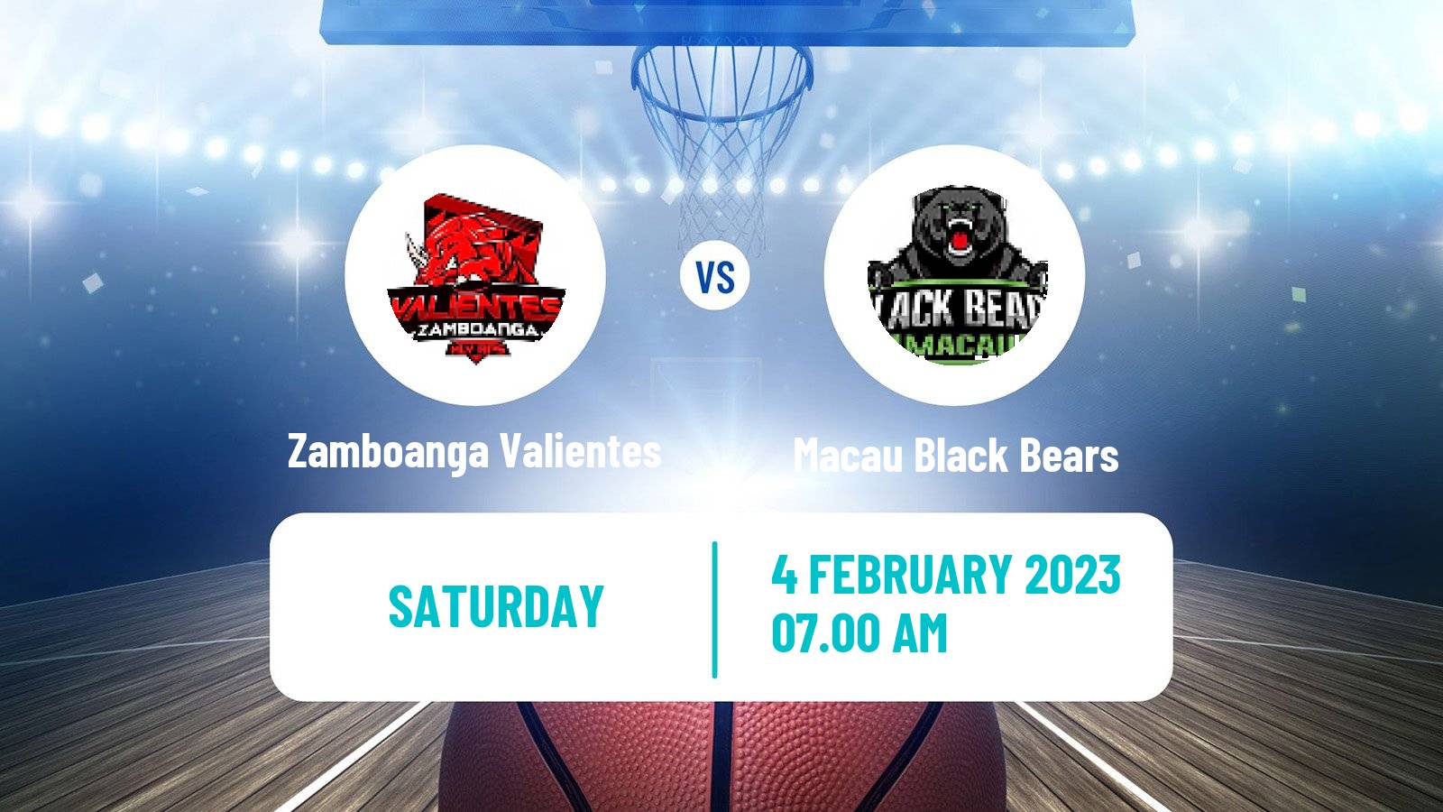 Basketball ASEAN Basketball League Zamboanga Valientes - Macau Black Bears