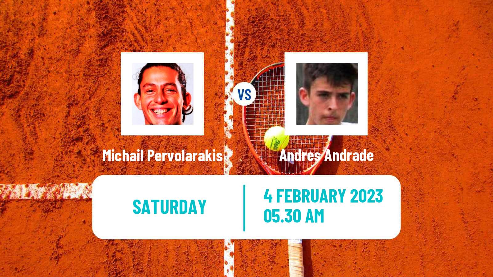 Tennis Davis Cup World Group I Michail Pervolarakis - Andres Andrade