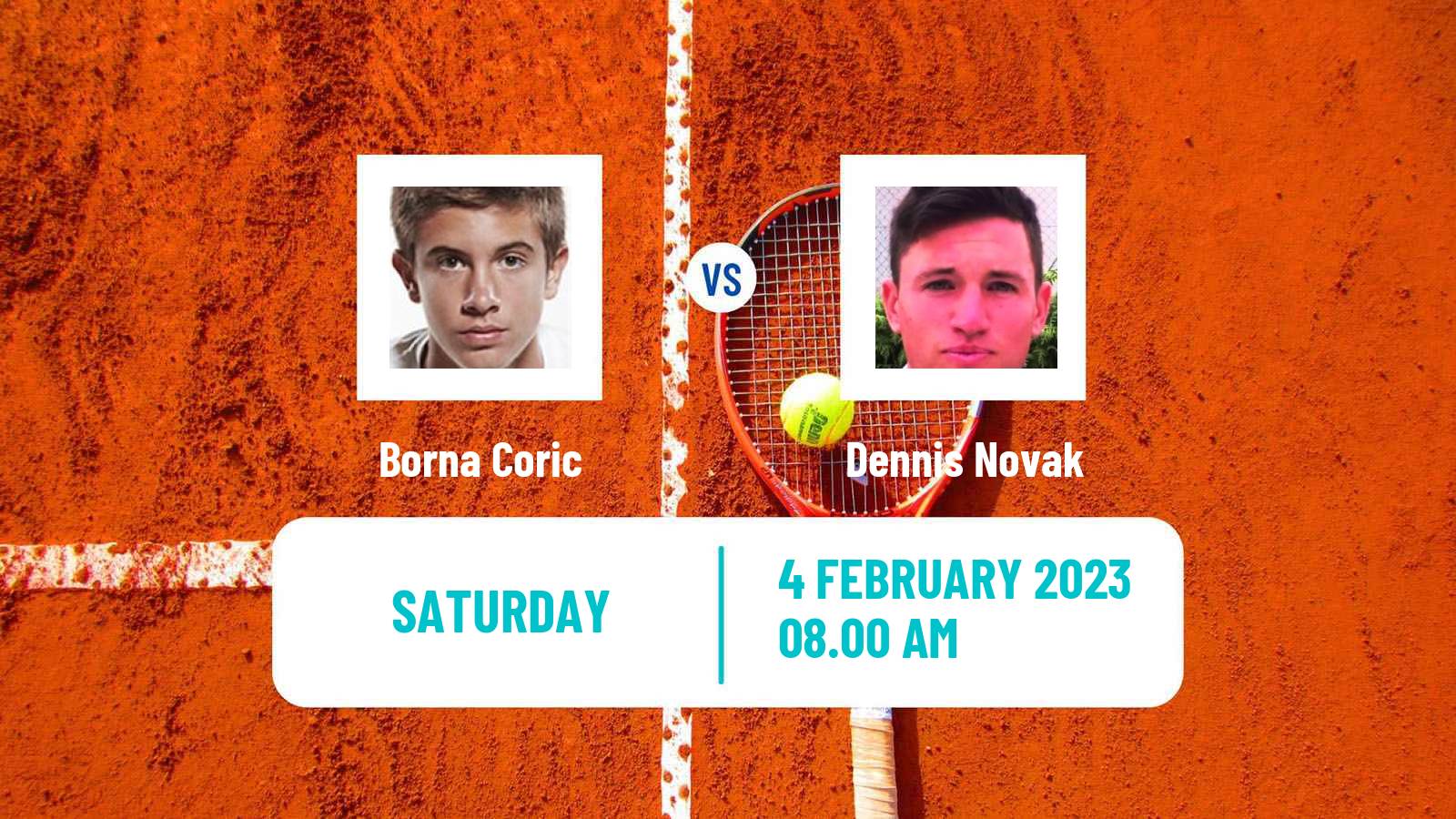 Tennis Davis Cup World Group Borna Coric - Dennis Novak