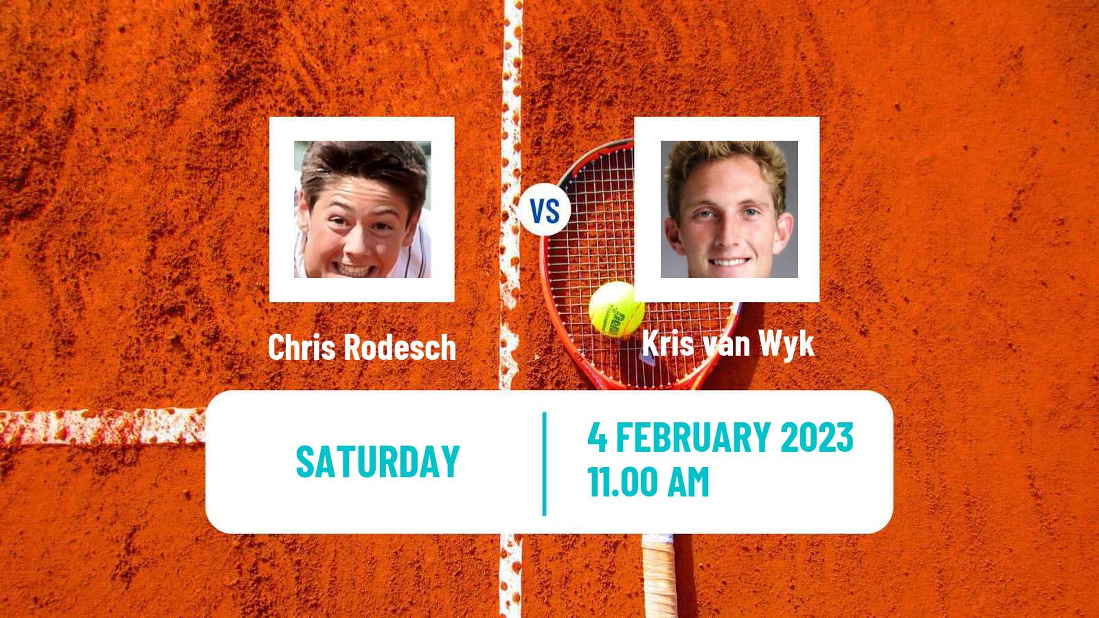 Tennis Davis Cup World Group II Chris Rodesch - Kris van Wyk