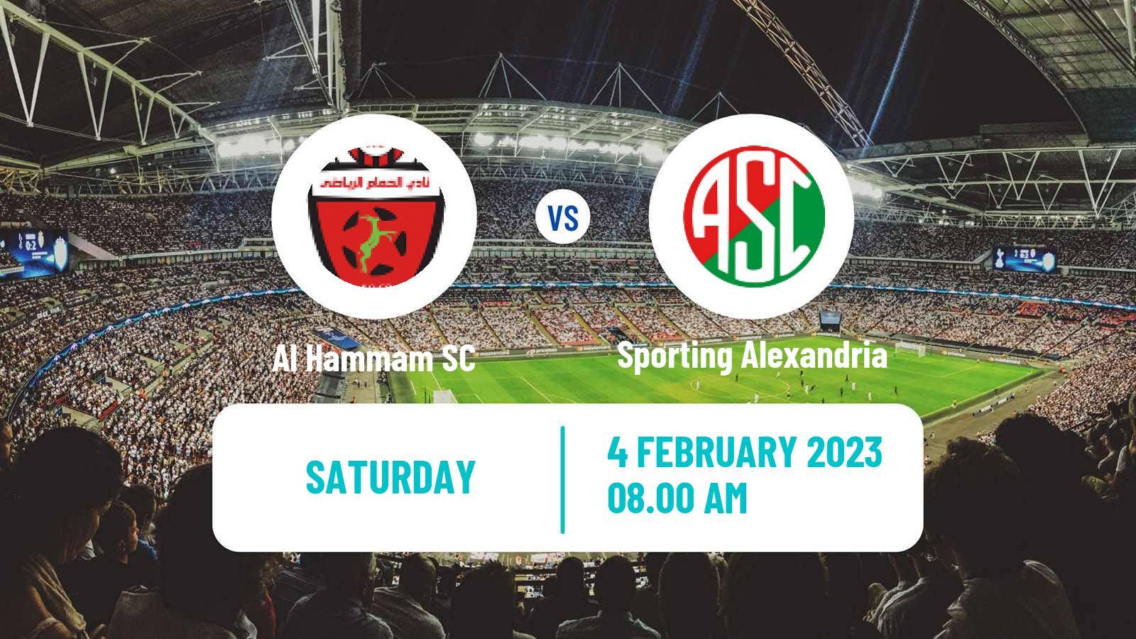 Soccer Egyptian Division 2 - Group C Al Hammam - Sporting Alexandria