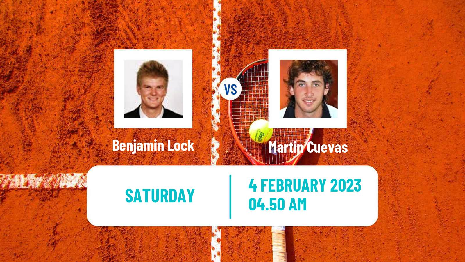 Tennis Davis Cup World Group II Benjamin Lock - Martin Cuevas
