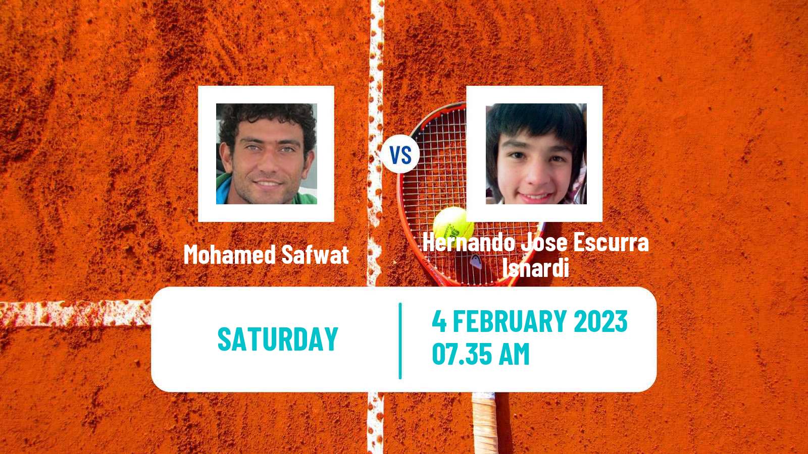 Tennis Davis Cup World Group II Mohamed Safwat - Hernando Jose Escurra Isnardi