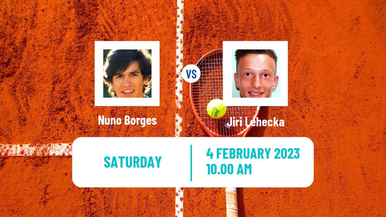 Tennis Davis Cup World Group Nuno Borges - Jiri Lehecka