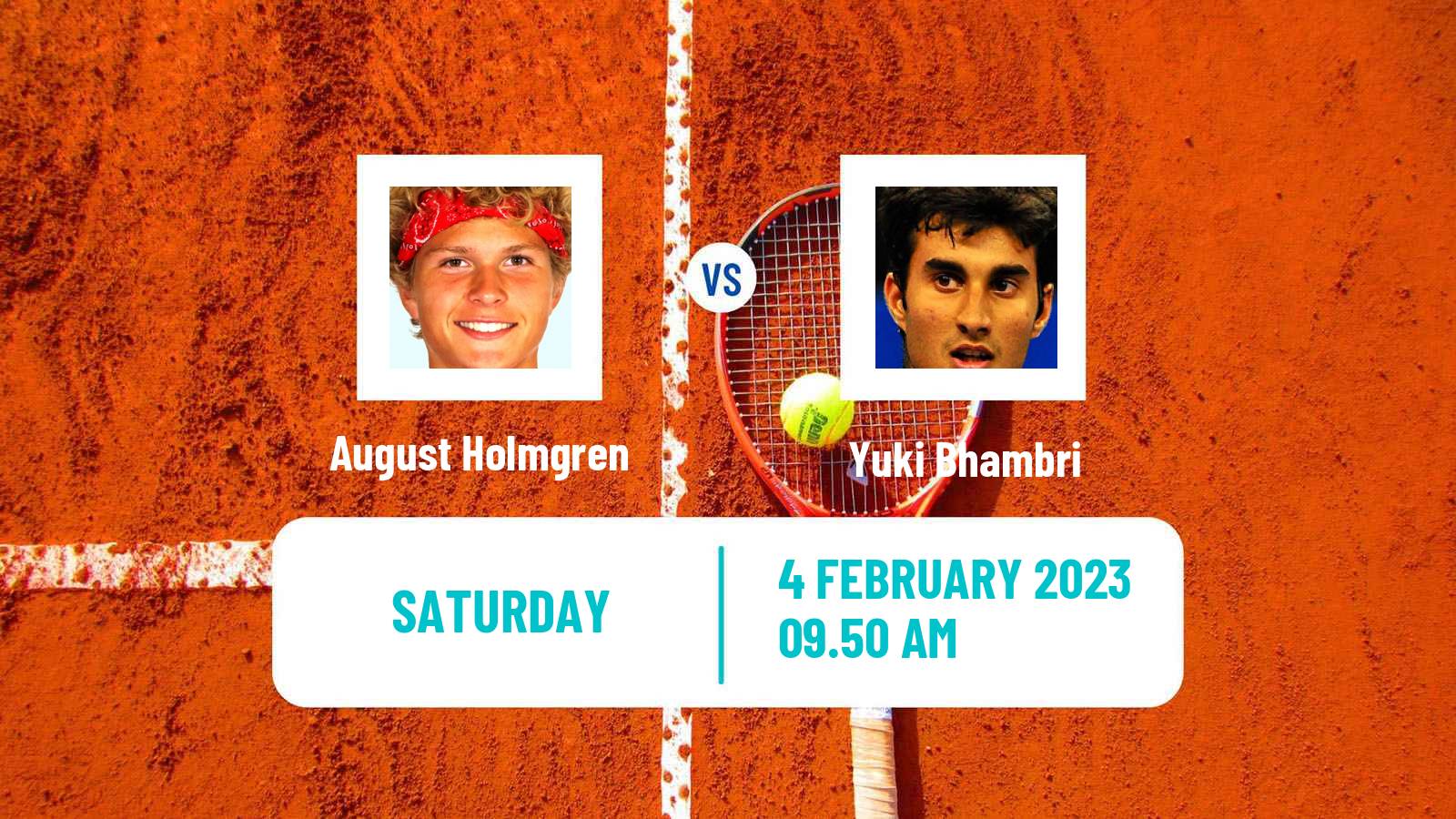 Tennis Davis Cup World Group I August Holmgren - Yuki Bhambri