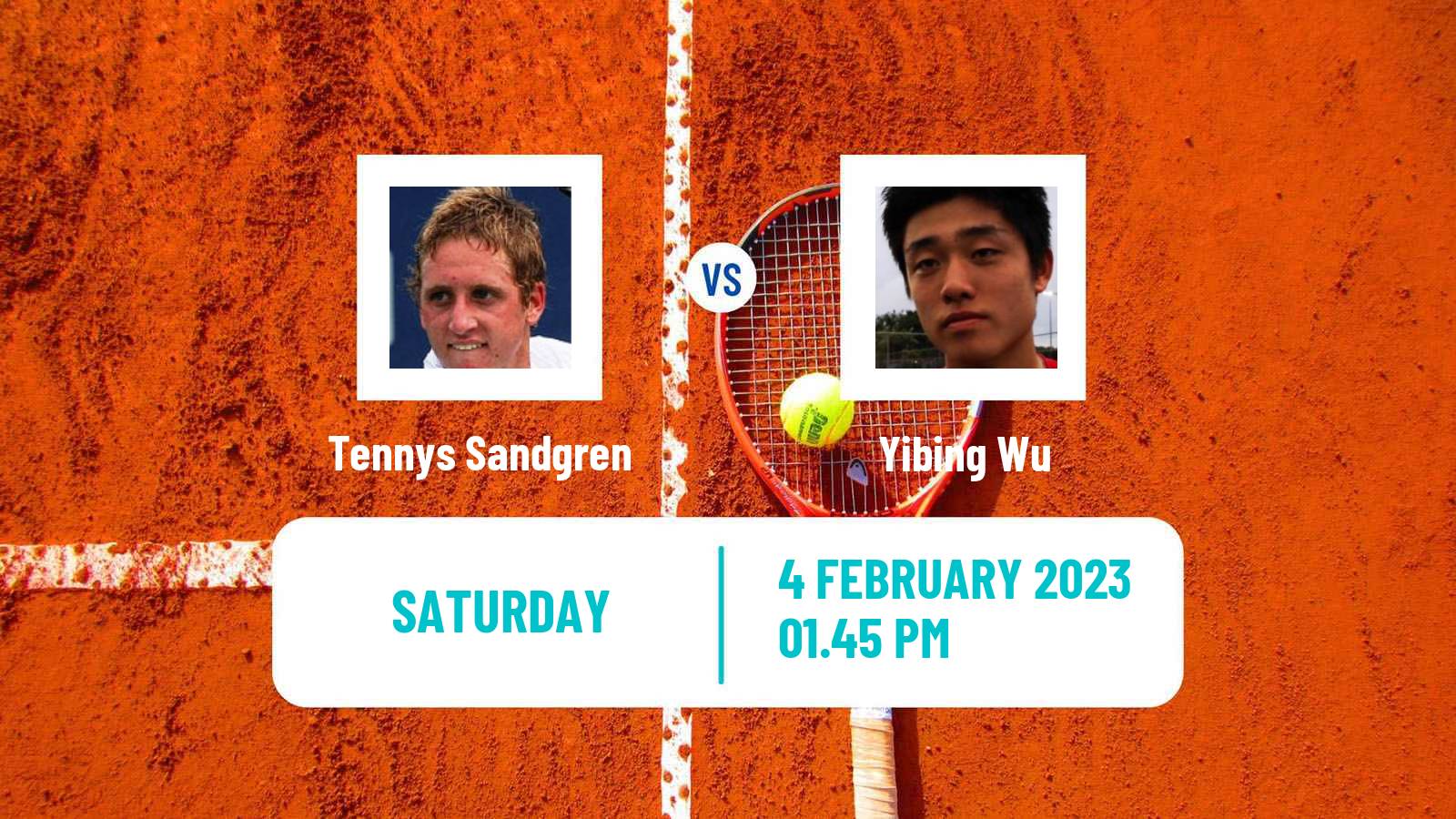 Tennis ATP Challenger Tennys Sandgren - Yibing Wu