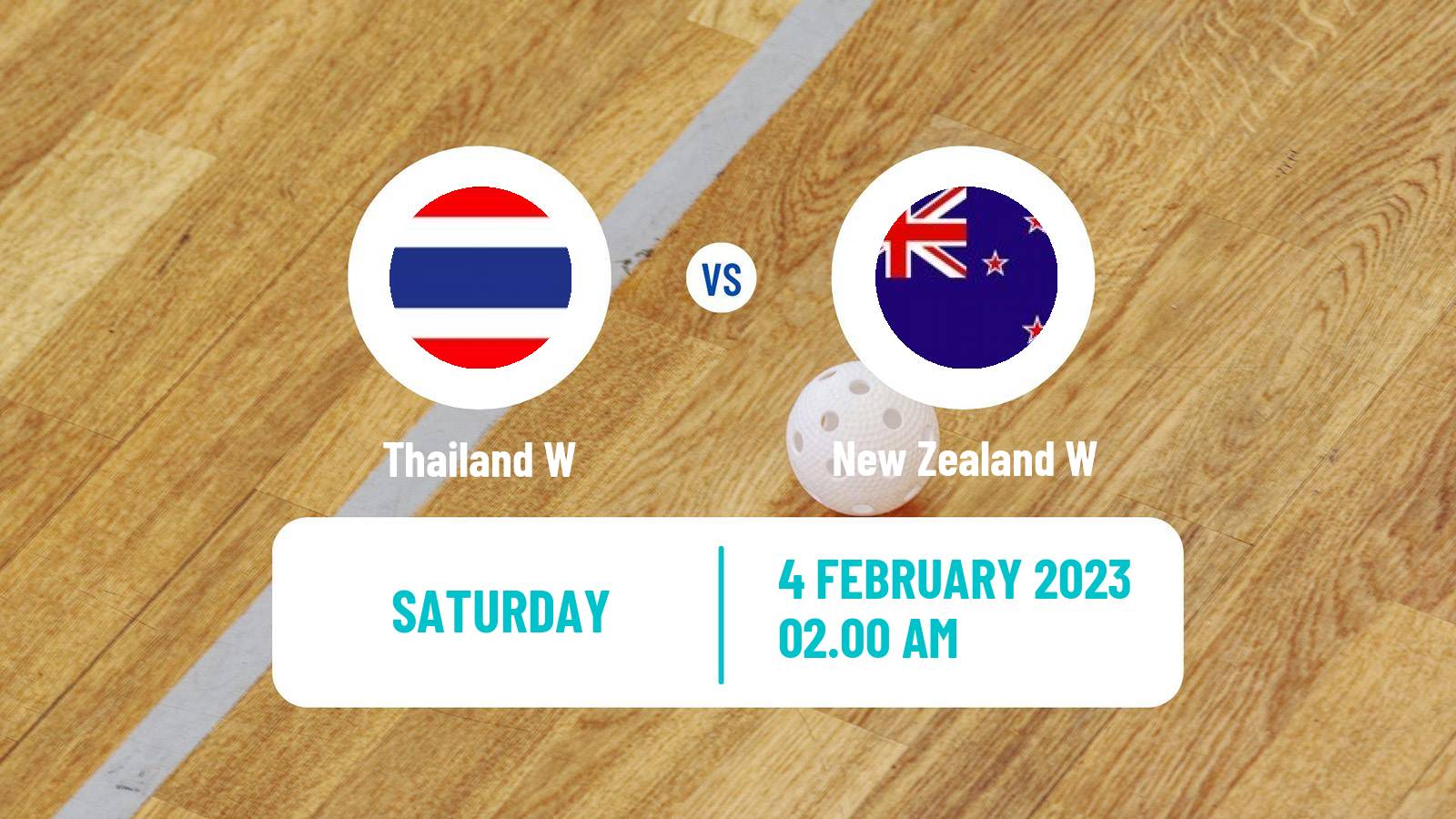 Floorball World Championship Floorball Women Thailand W - New Zealand W