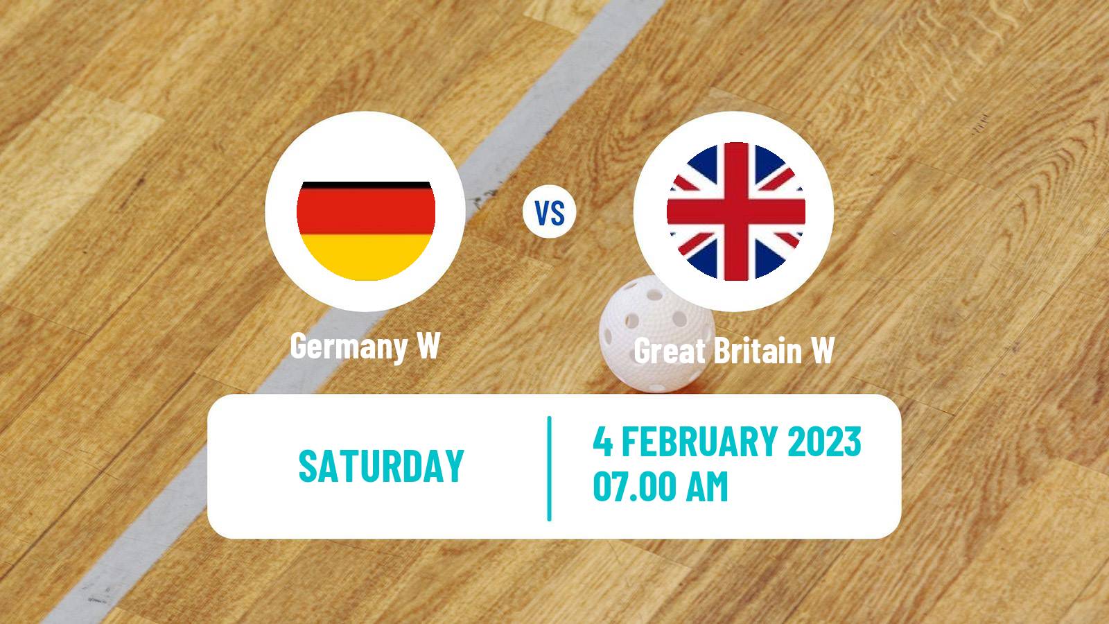 Floorball World Championship Floorball Women Germany W - Great Britain W