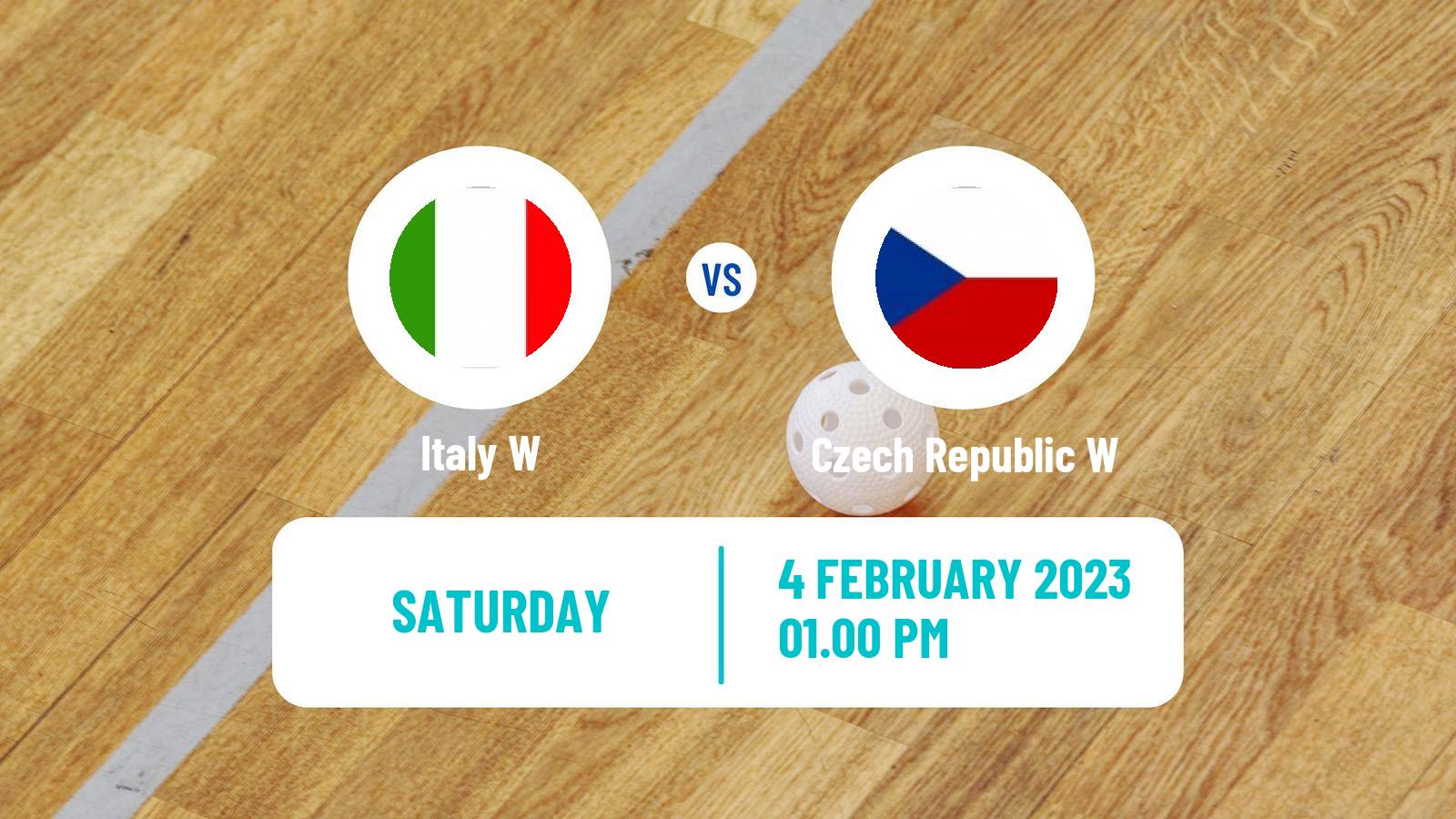 Floorball World Championship Floorball Women Italy W - Czech Republic W