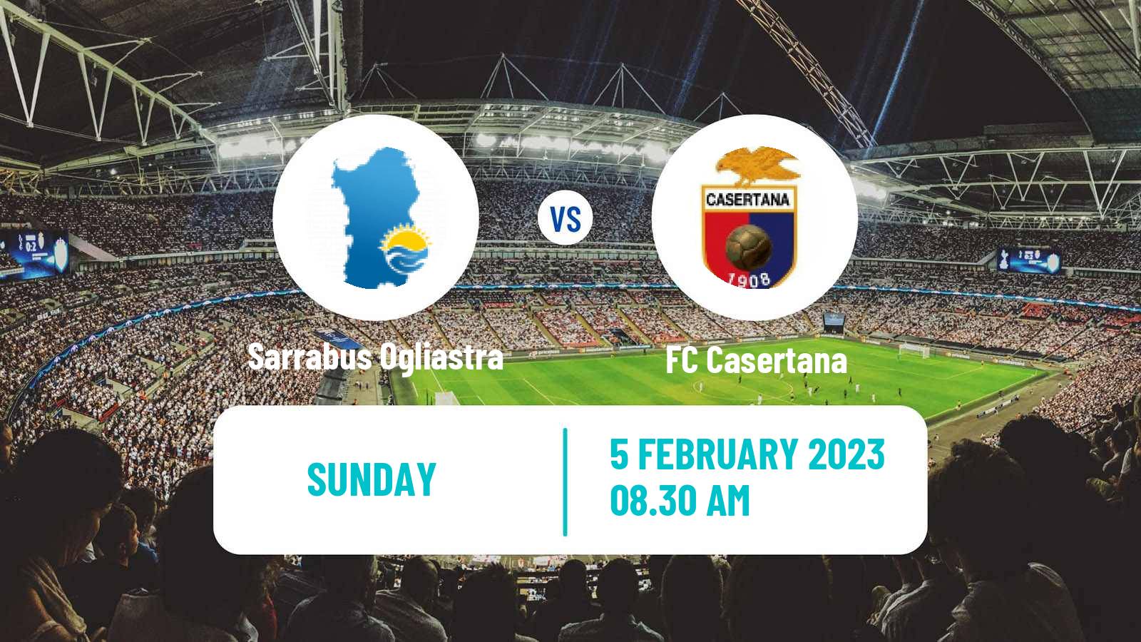 Soccer Italian Serie D - Group G Sarrabus Ogliastra - Casertana