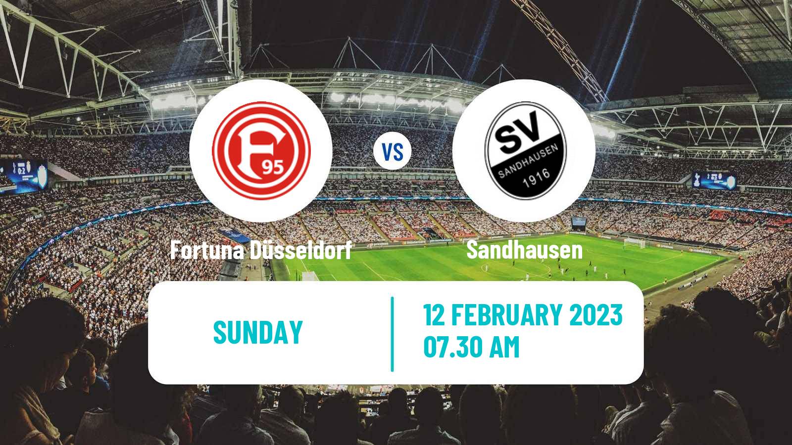 Soccer German 2 Bundesliga Fortuna Düsseldorf - Sandhausen