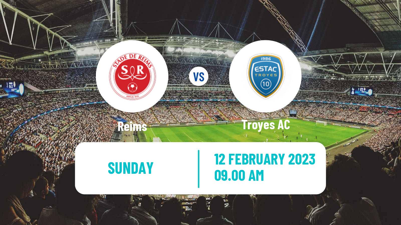 Soccer French Ligue 1 Reims - Troyes