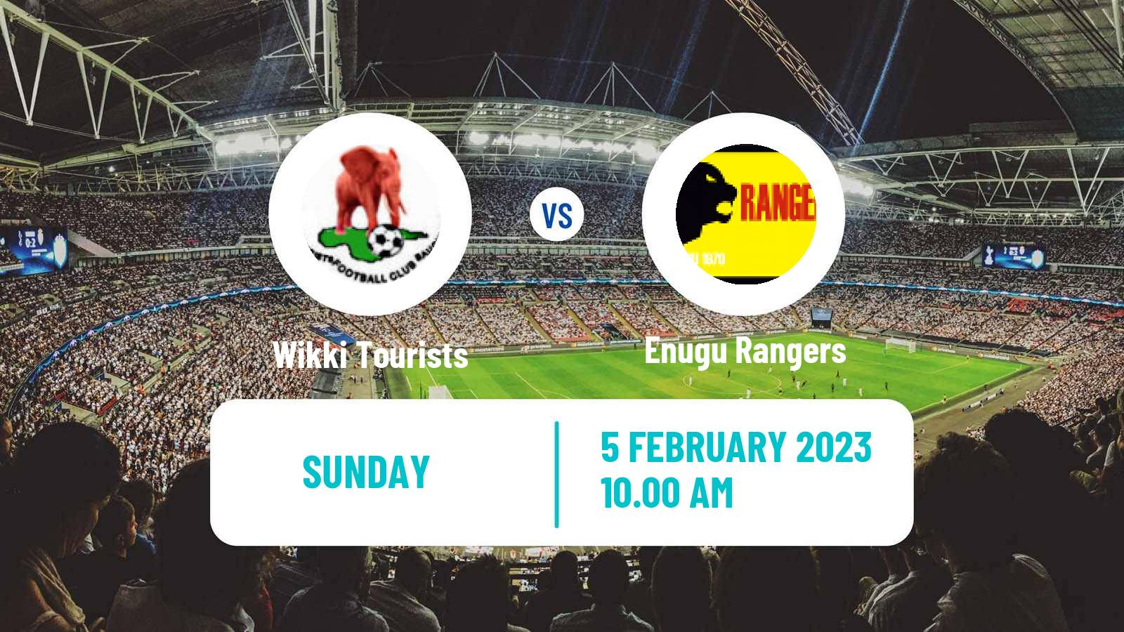 Soccer Nigerian Premier League Wikki Tourists - Enugu Rangers